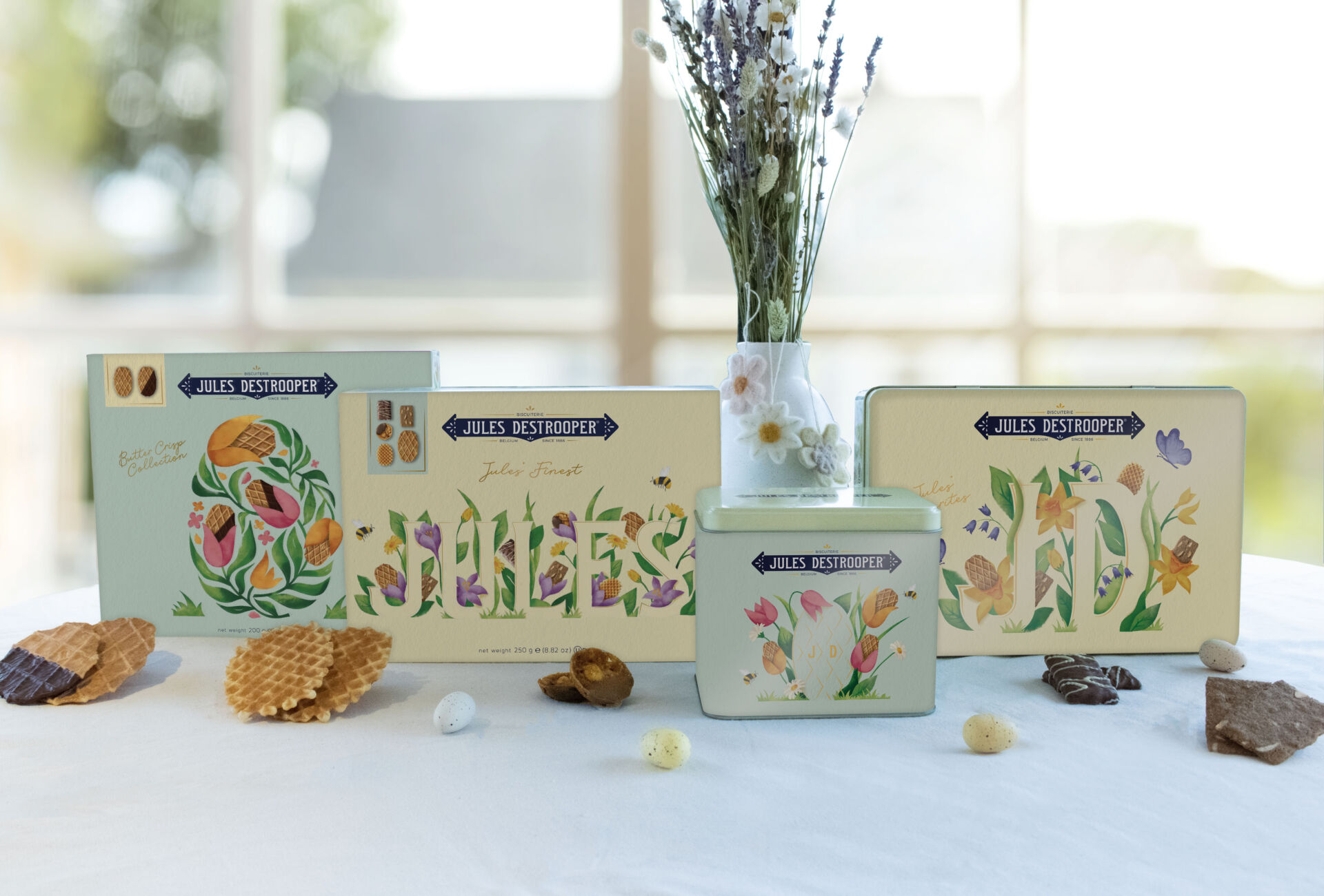 Spring boxes and biscuits